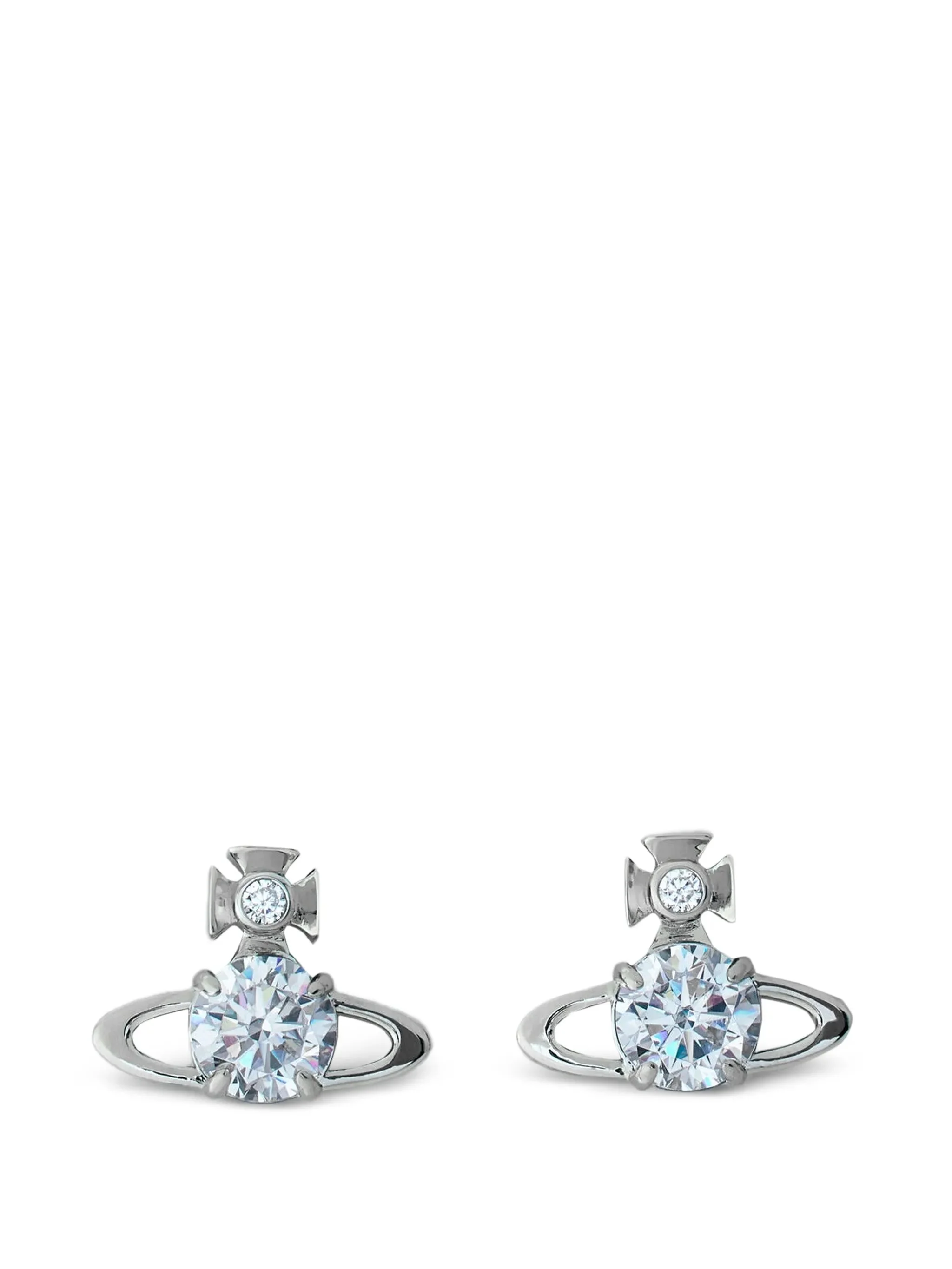 Vivienne Westwood Orb Crystal Stud Earrings - 1