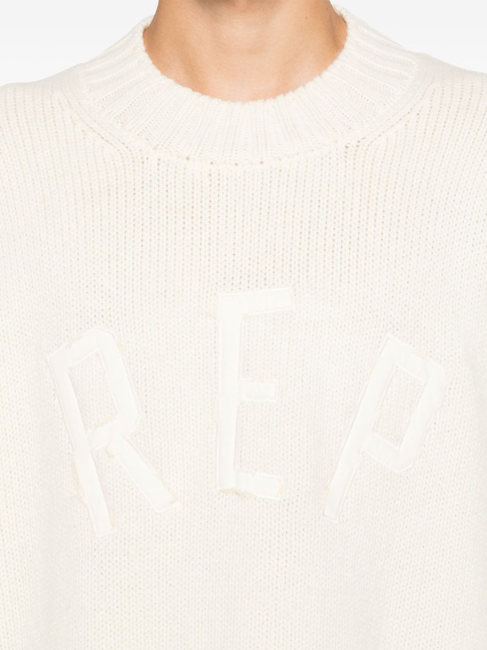 logo-lettering sweater - 5