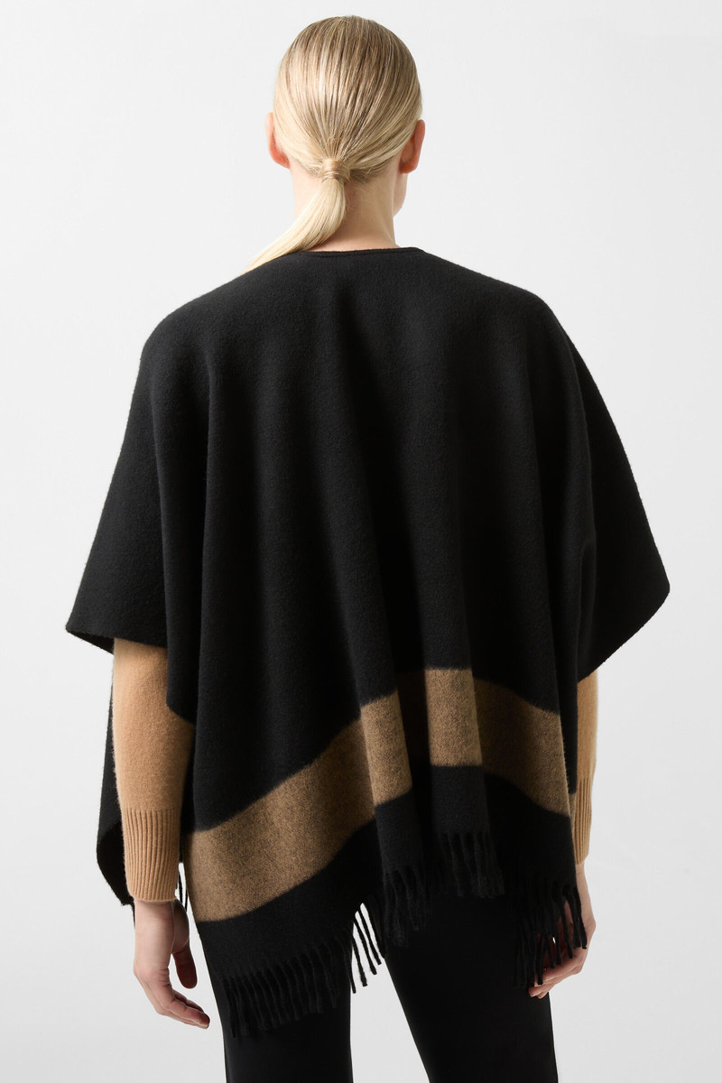 Nancie poncho in Black 3