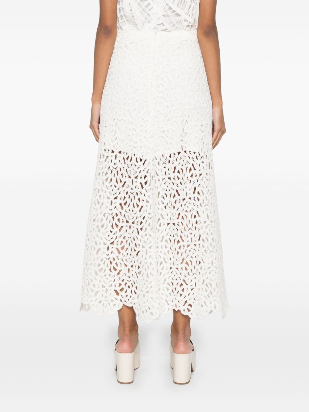 embroidered maxi skirt - 4