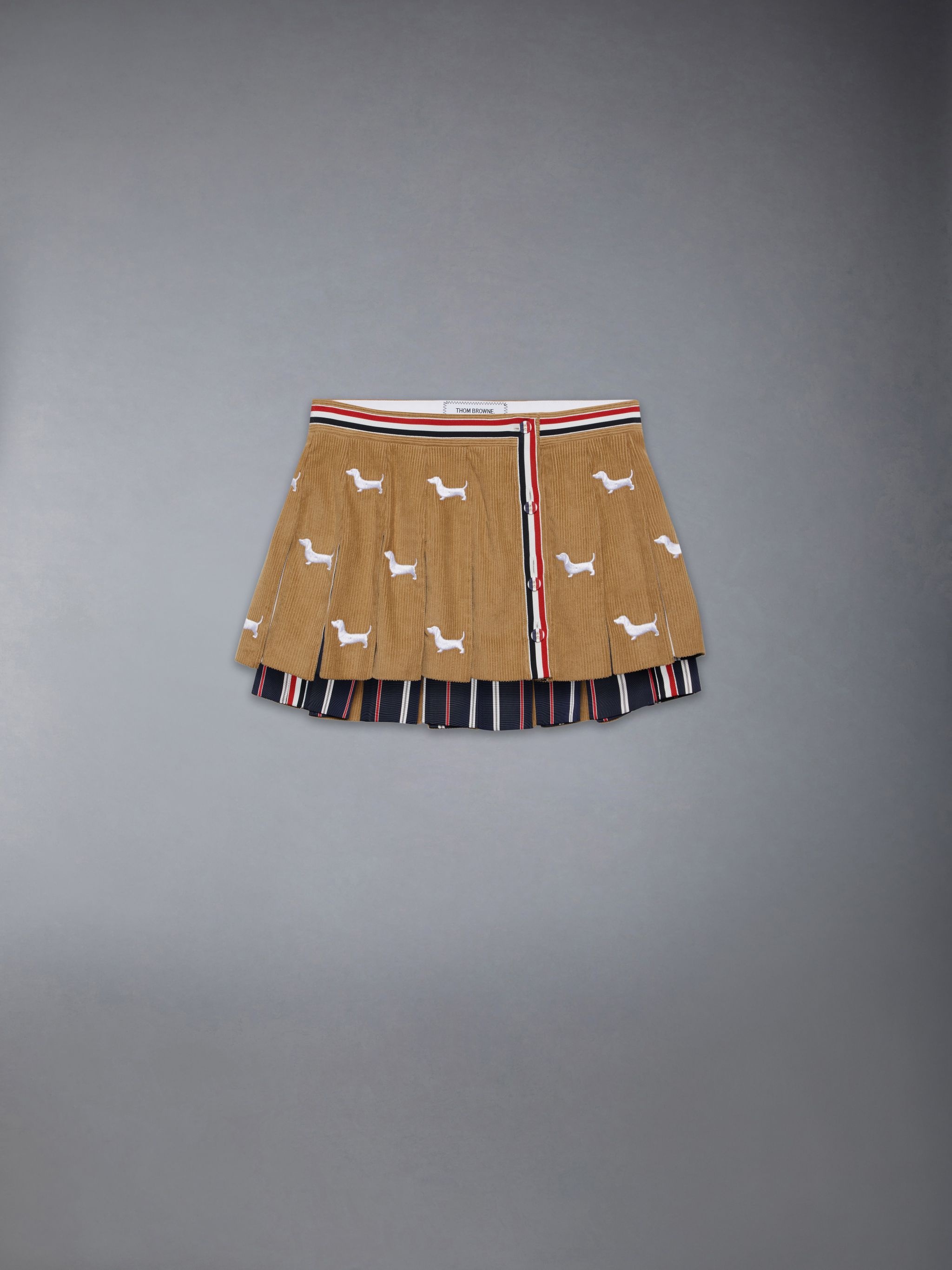 CORDUROY MINI PLEATED HECTOR SKIRT - 7