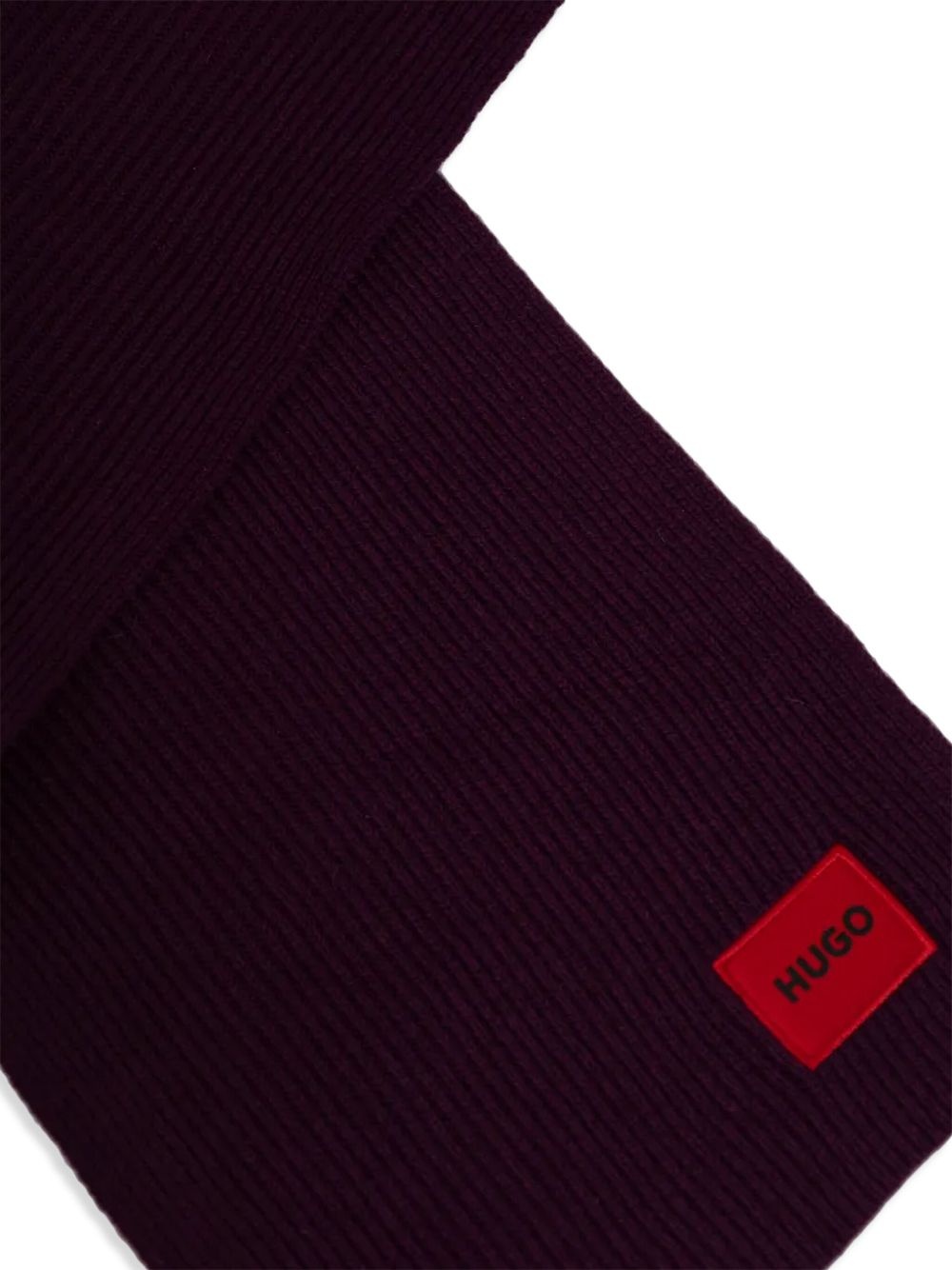 logo-appliqué scarf - 2
