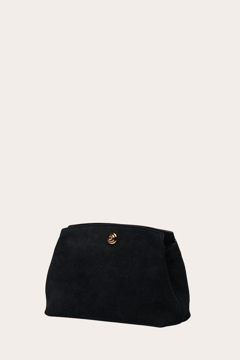 PUSHLOCK POUCH BLACK SUEDE 4
