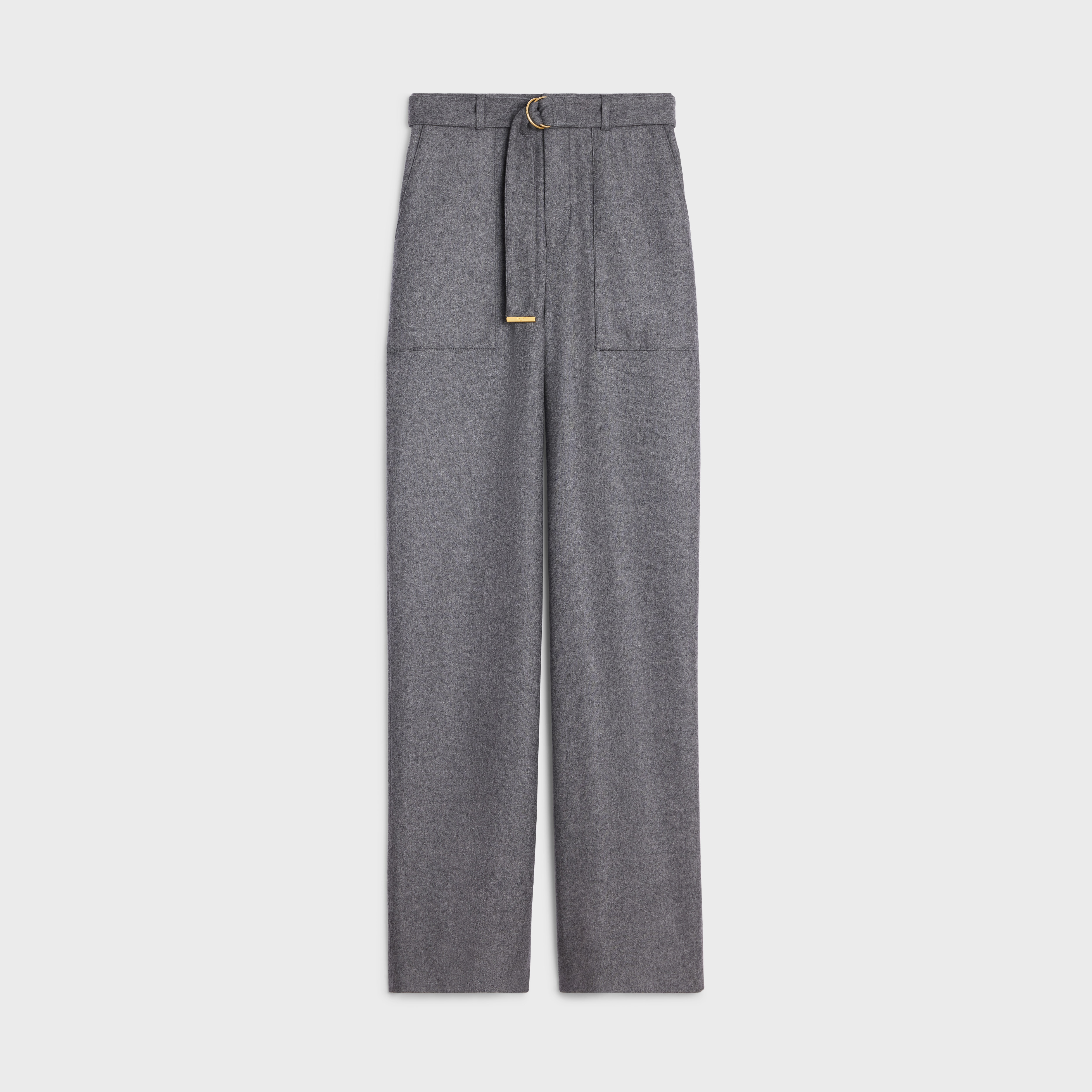cargo pants in cashmere flannel - 1