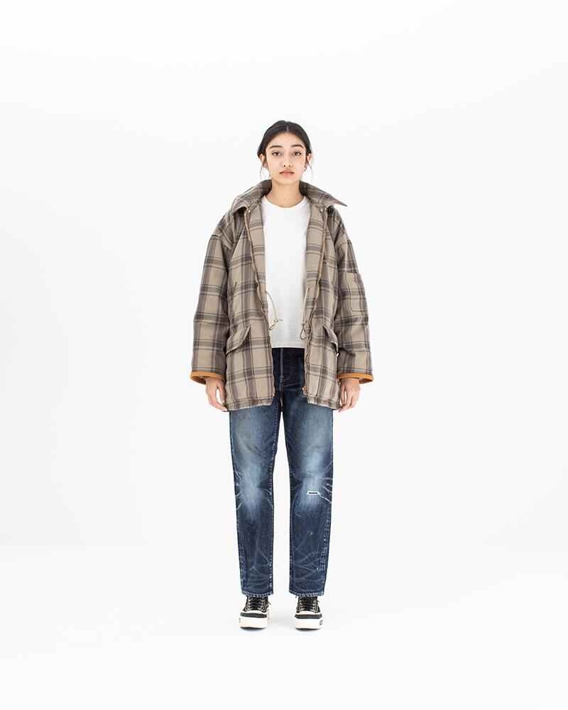 GANNETT DOWN JKT CHECK W BEIGE - 2