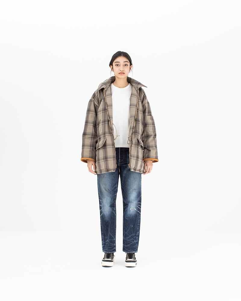 visvim GANNETT DOWN JKT CHECK W BEIGE outlook