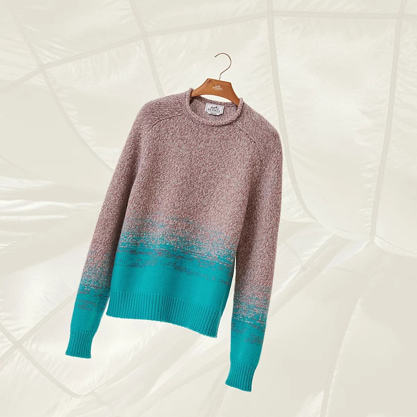 "Mouline ombre" crewneck sweater - 4