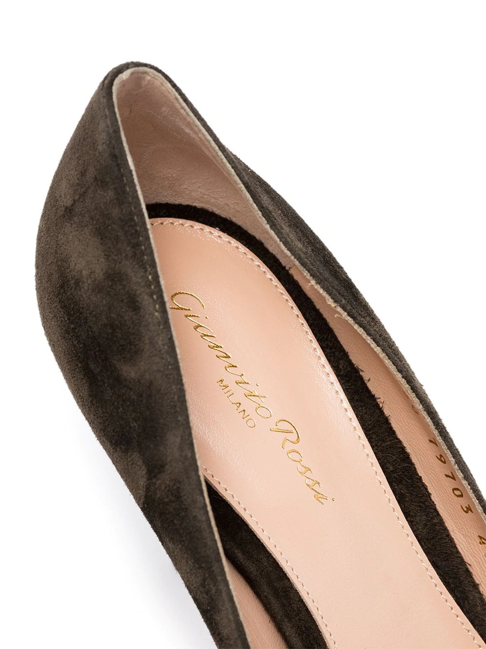 85mm suede point-toe pumps - 4