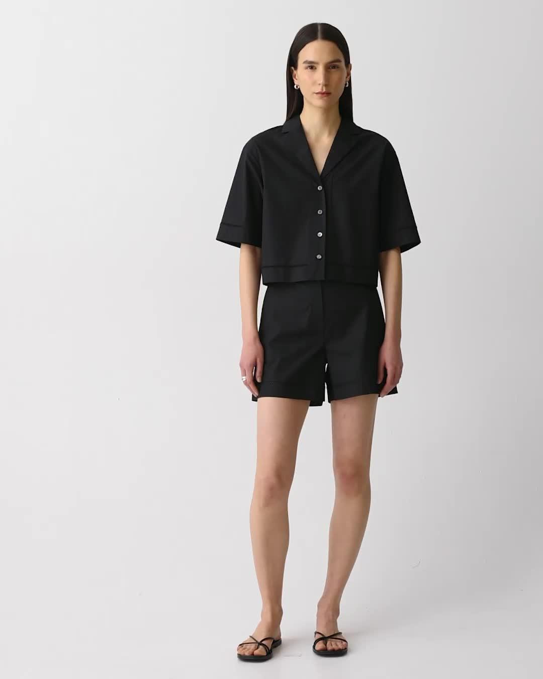 Eyelet Short in City Poplin - 6