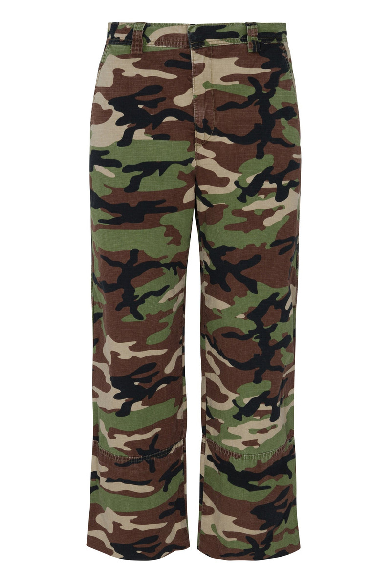 SPRWMN CAMOUFLAGE SLASH POCKET TROUSERS outlook