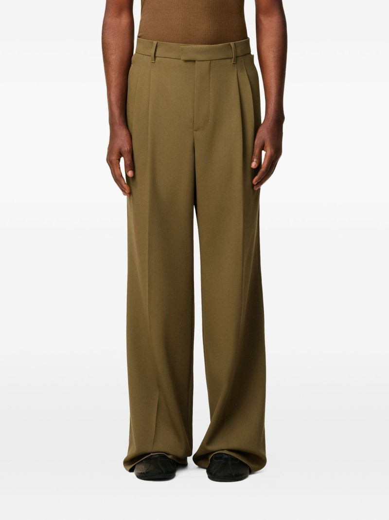 pleated wide-leg tailored trousers 5