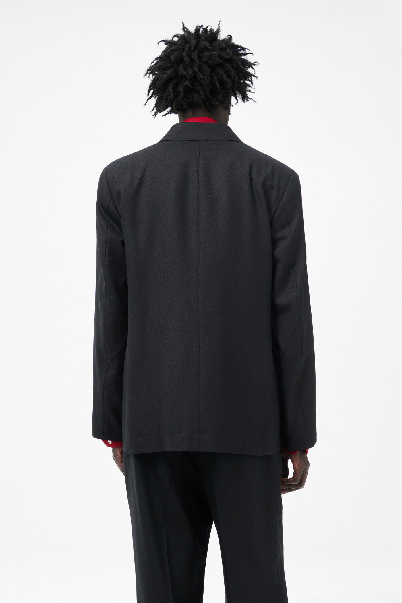 Unconstructed DB Blazer Black Panama Wool - 6