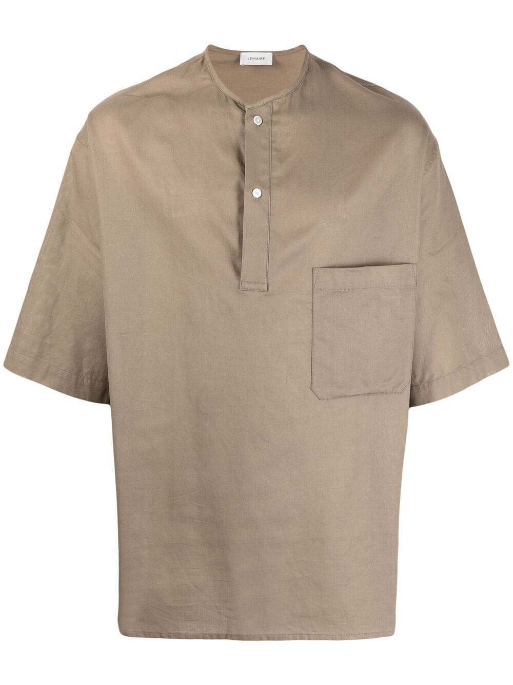 button-up short-sleeved T-shirt - 1