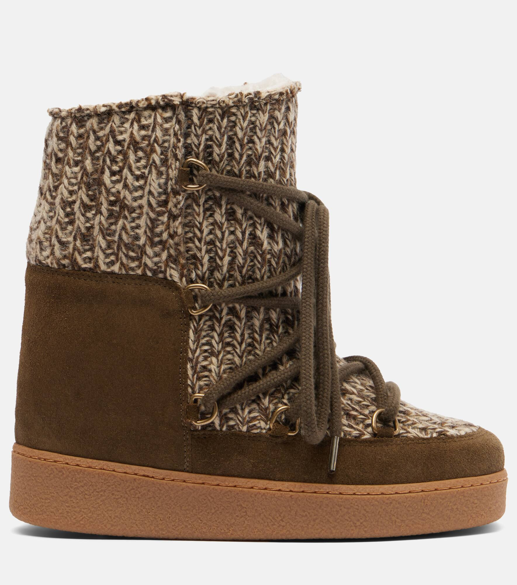 Suede-trimmed snow boots - 4