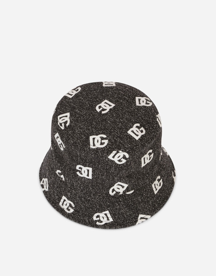 Cotton jacquard bucket hat with DG logo - 2