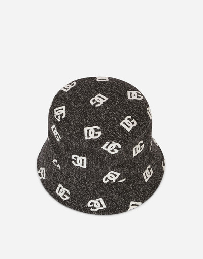 Dolce & Gabbana Cotton jacquard bucket hat with DG logo outlook