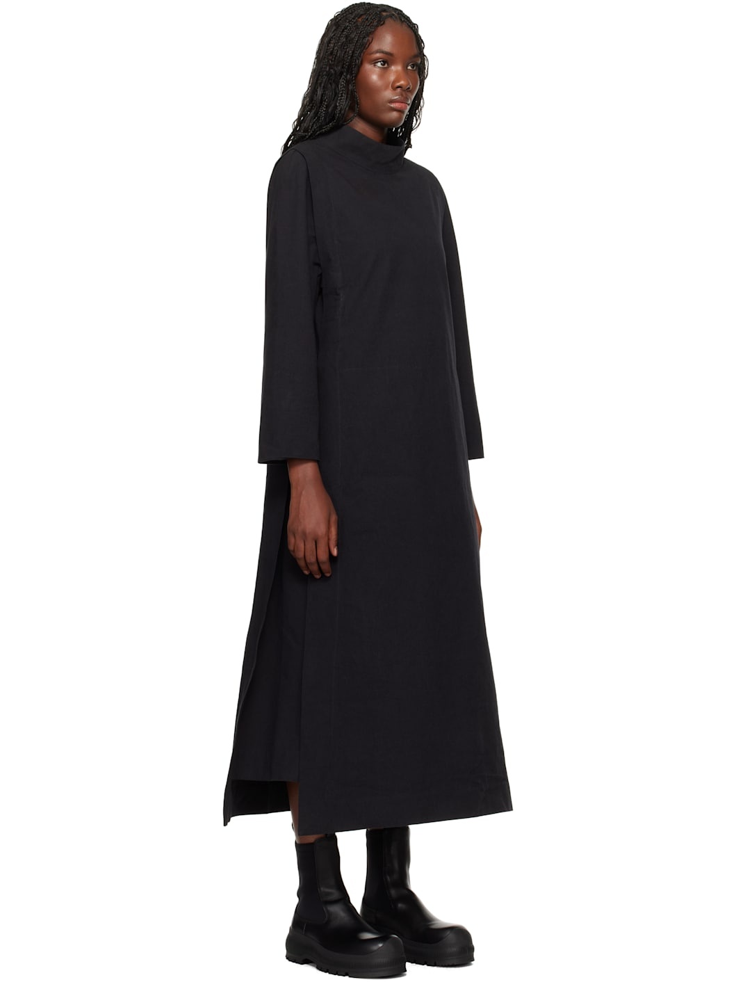 Black 'The Scuba Diver' Midi Dress - 2