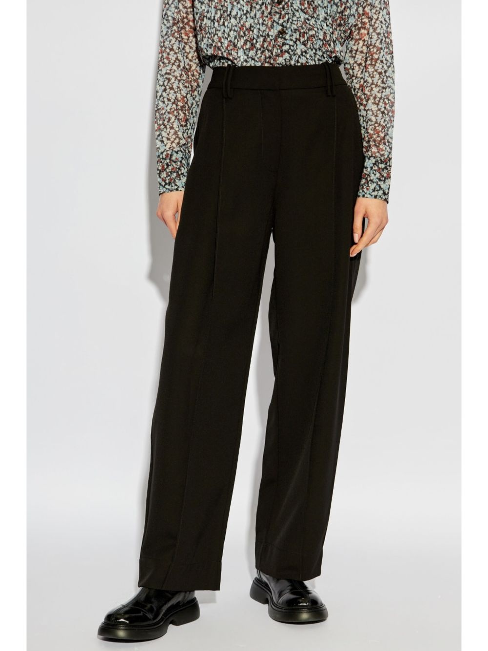 high-rise straight trousers - 3