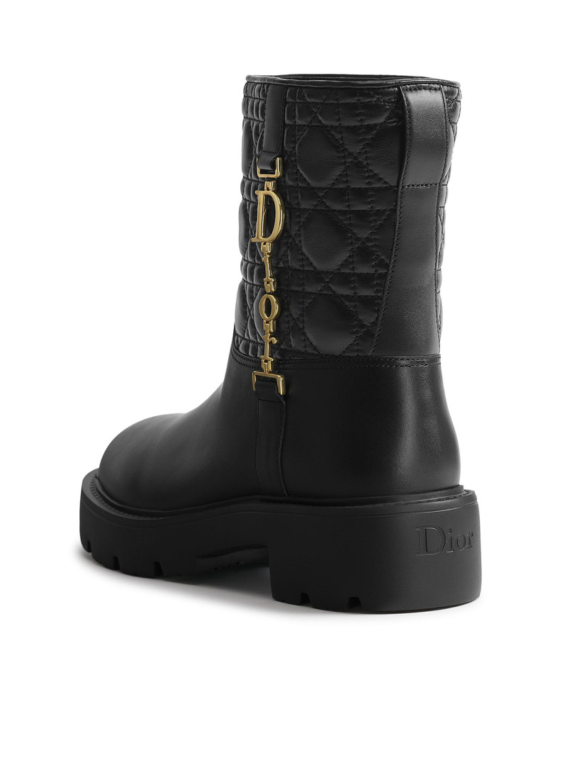 DIORLY ANKLE BOOT IN CALFSKIN AND QUILTED CANNAGE LAMBSKIN 3