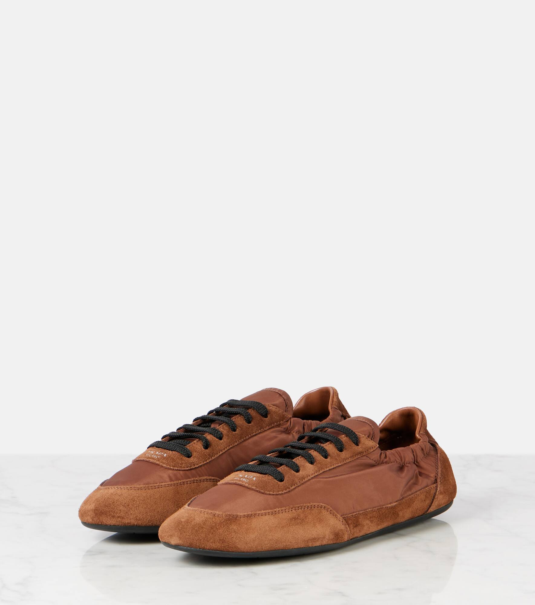 Collapse Re-Nylon and suede sneakers - 4