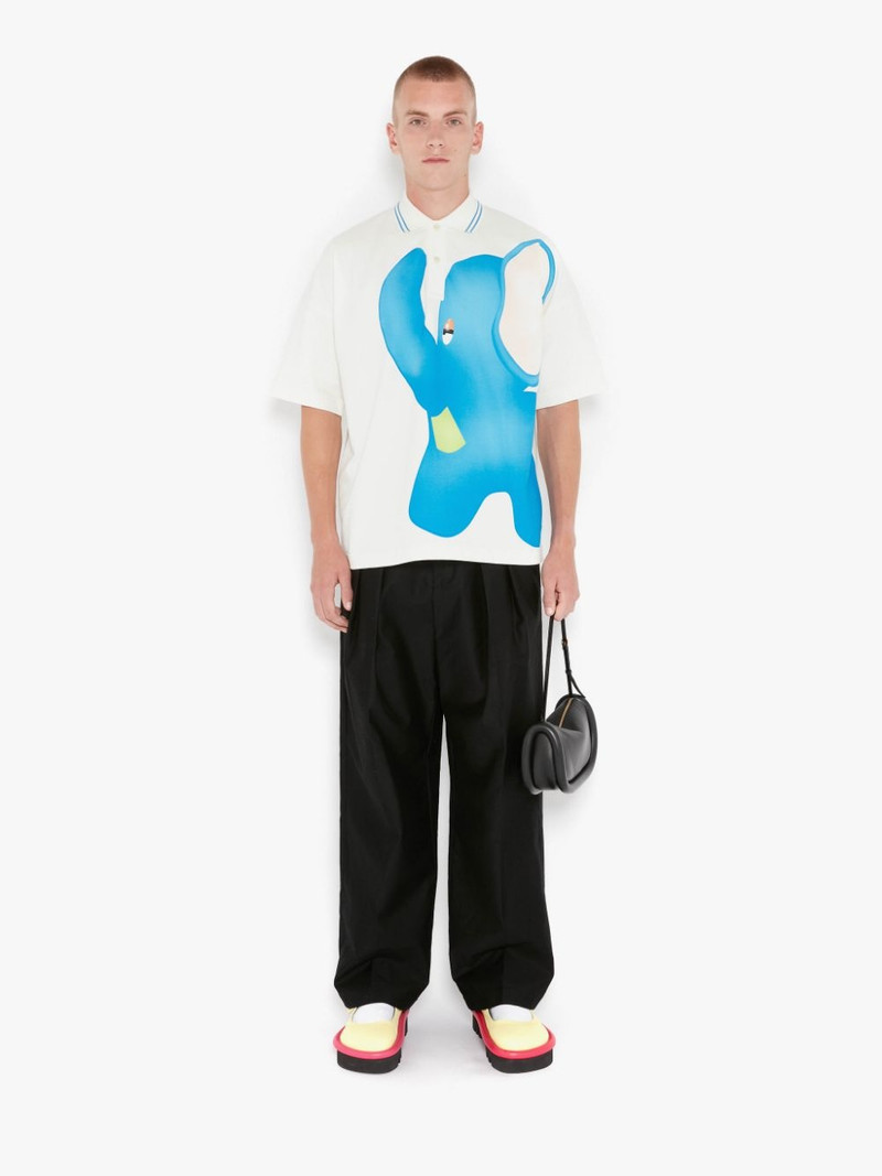 JW Anderson OVERSIZED ELEPHANT POLO SHIRT outlook