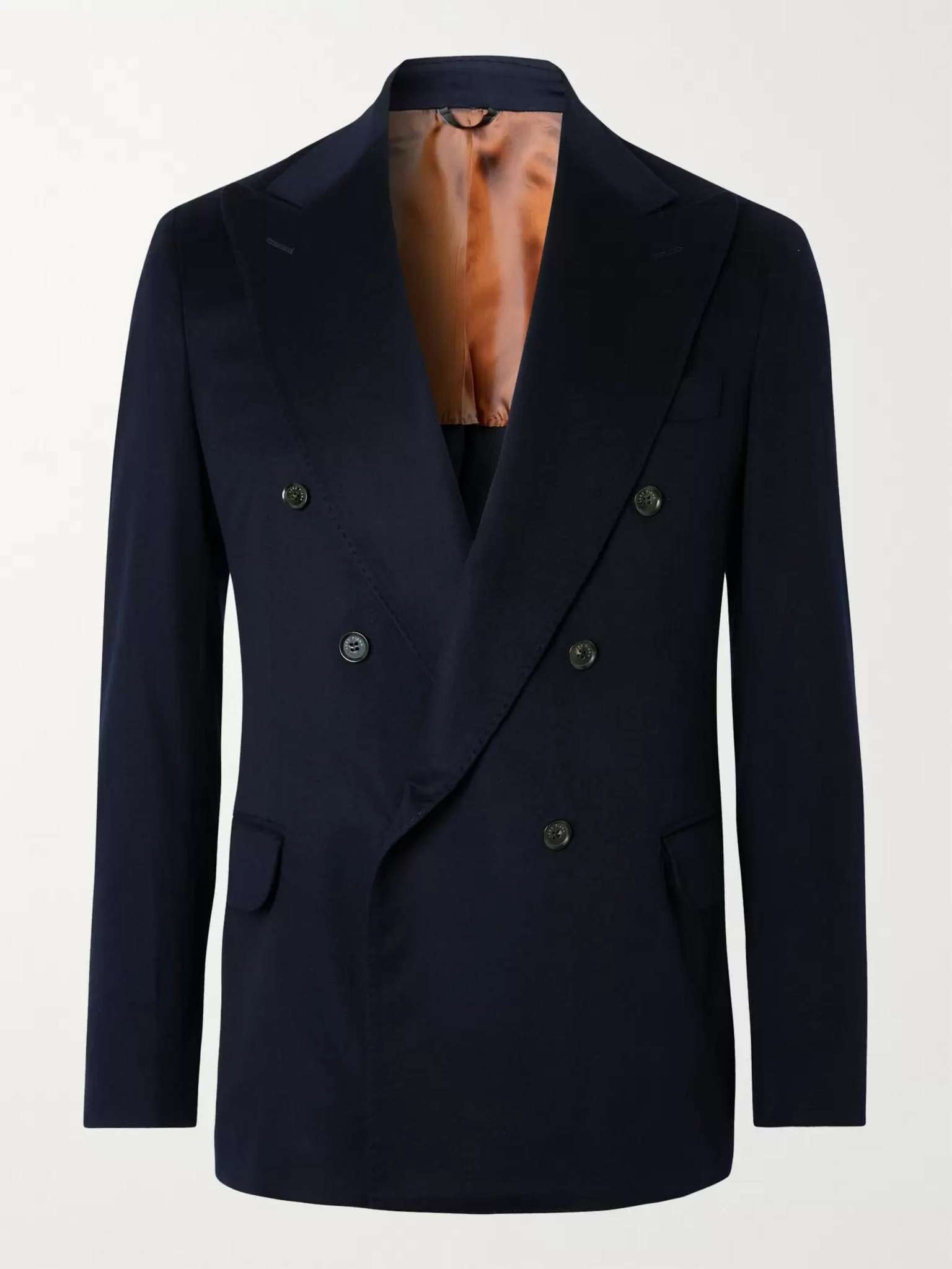 Double-Breasted Cashmere Blazer - 1