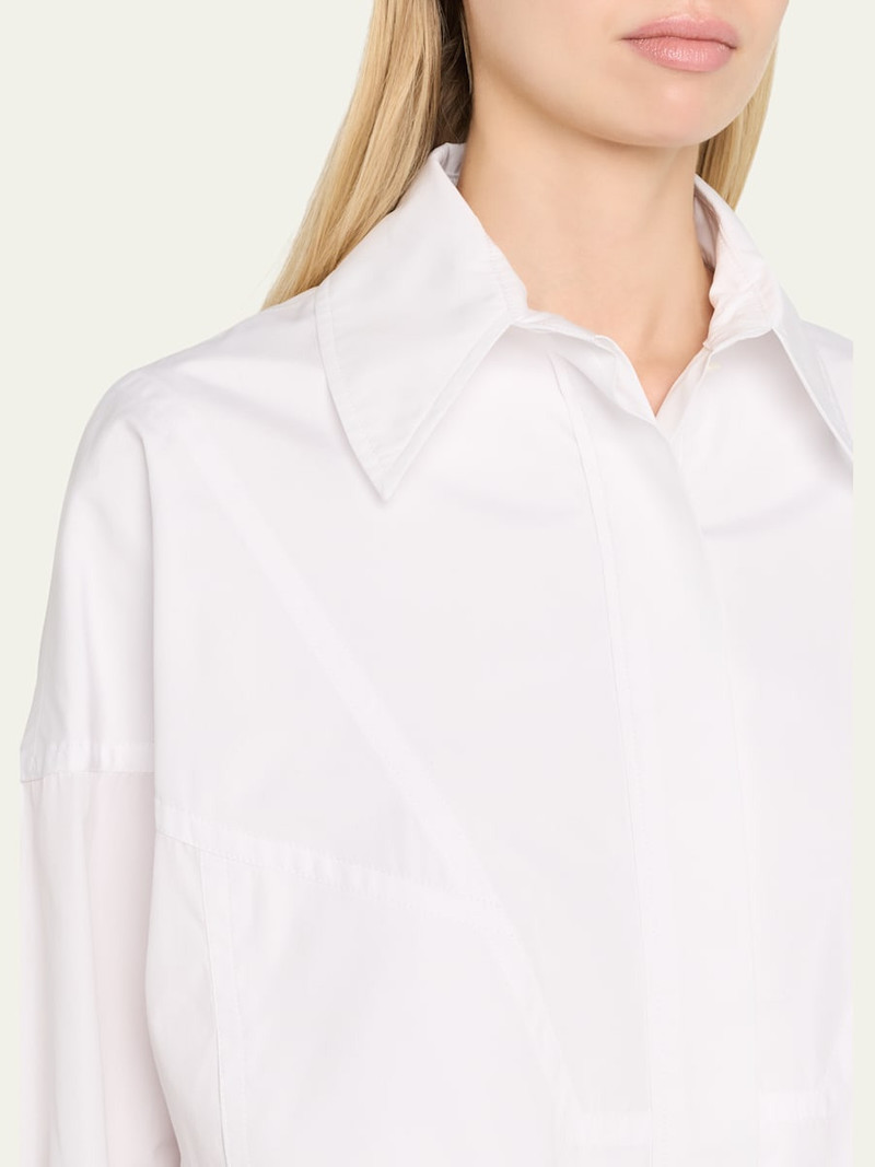 Poplin Sporty Bomber Jacket 5