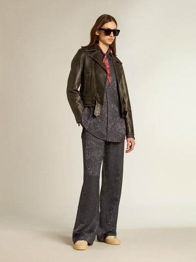 Golden Goose Jacquard pants with all-over toile de jouy pattern outlook