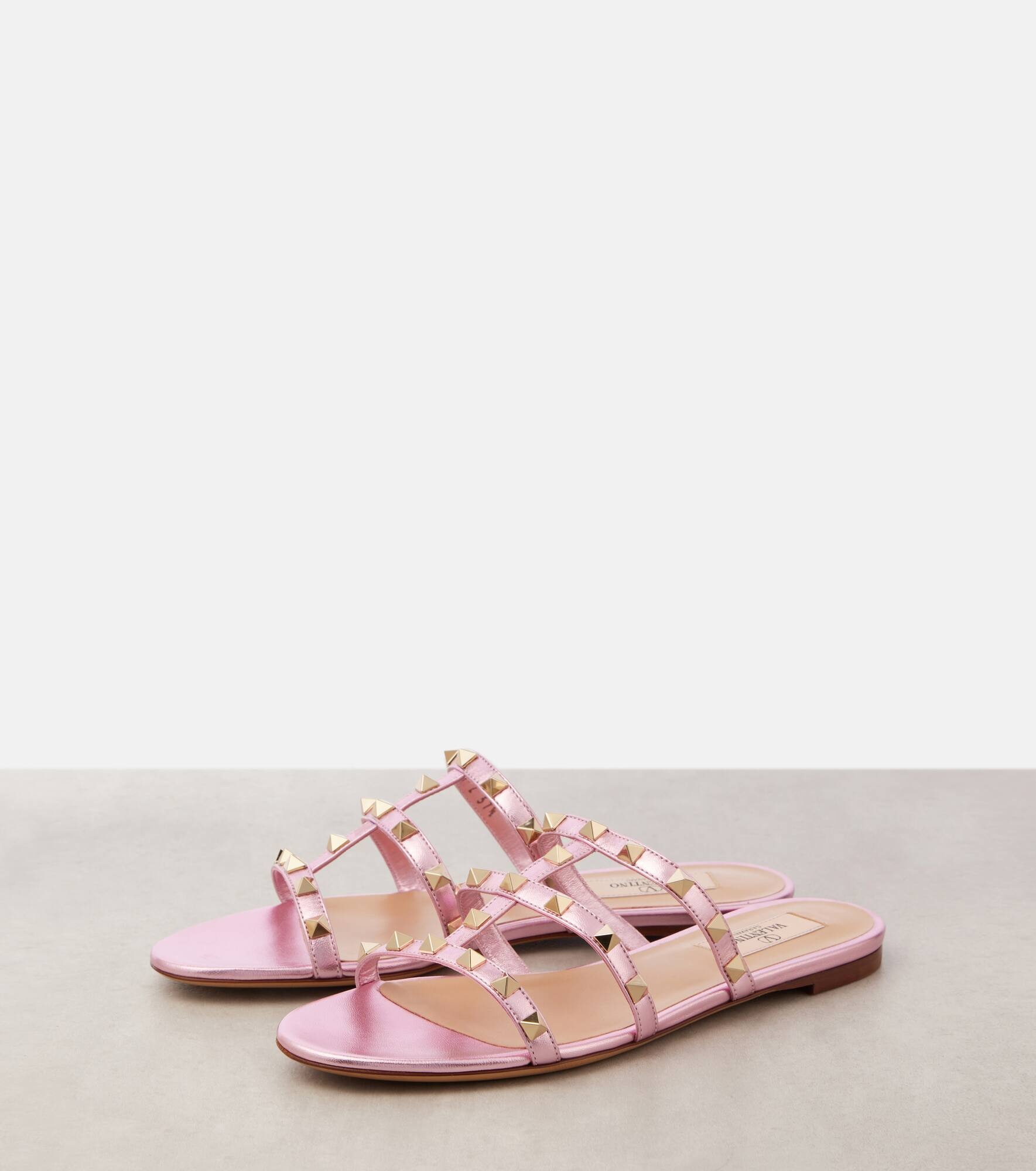 Rockstud Classic leather flats - 4