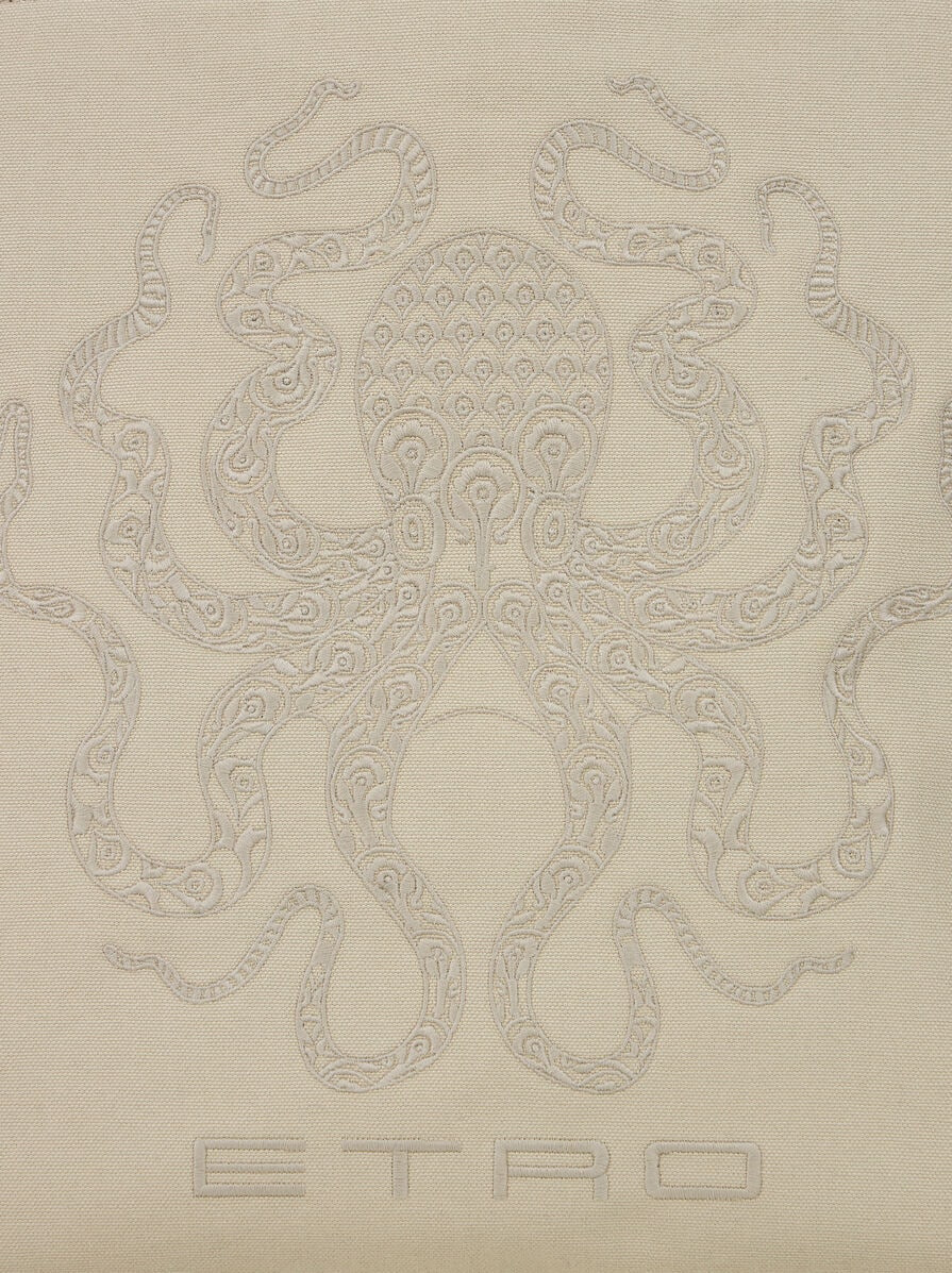 MAXI TOTE BAG WITH OCTOPUS EMBROIDERY - 6