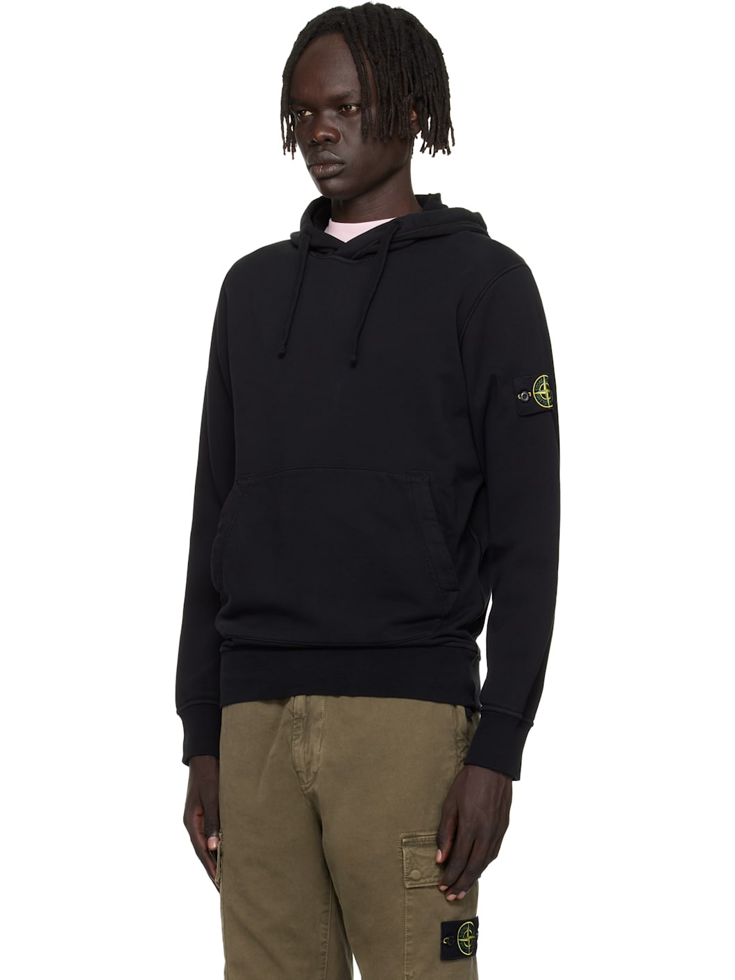 Black 6100062 Organic Cotton Fleece Hoodie - 4