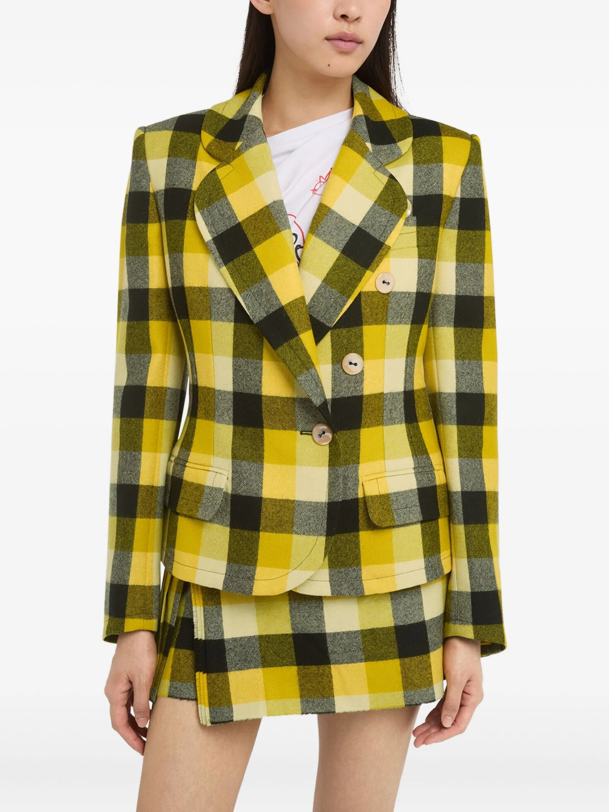 Vivienne Westwood Georgia Checked Double-breasted Jacket - 5