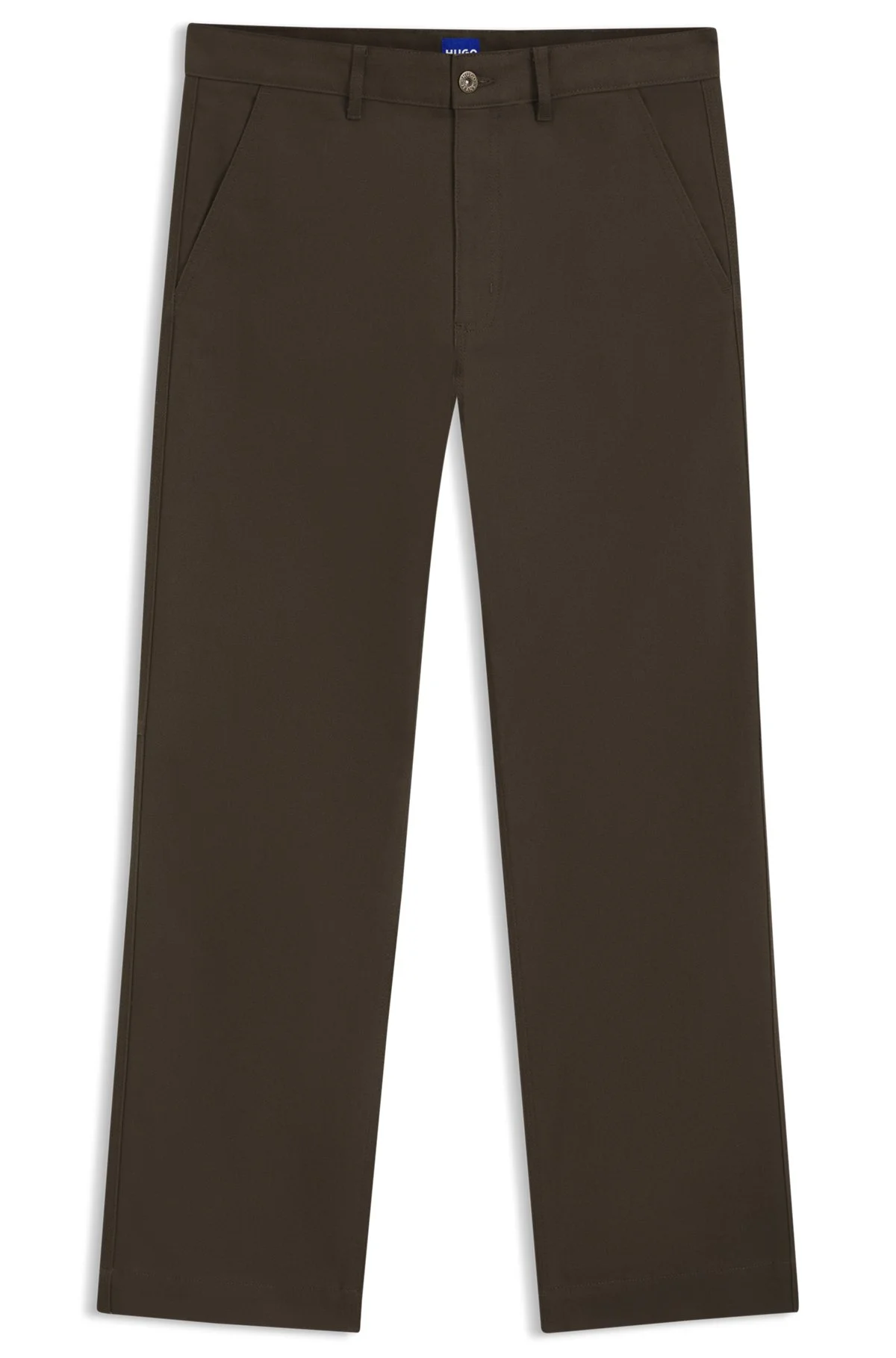 REGULAR-FIT TROUSERS IN STRETCH-COTTON CANVAS - 1