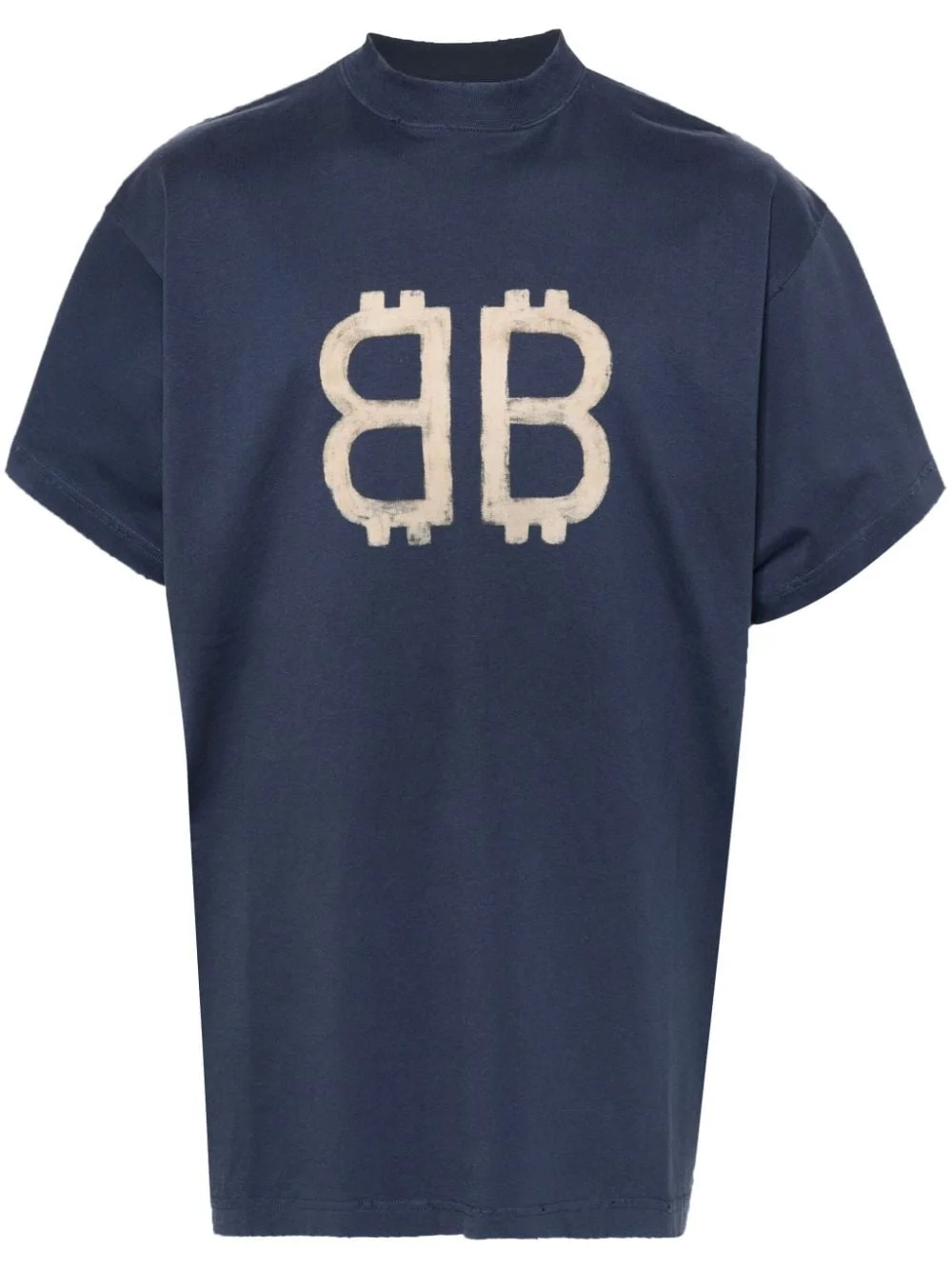 Crypto-print cotton T-shirt - 1