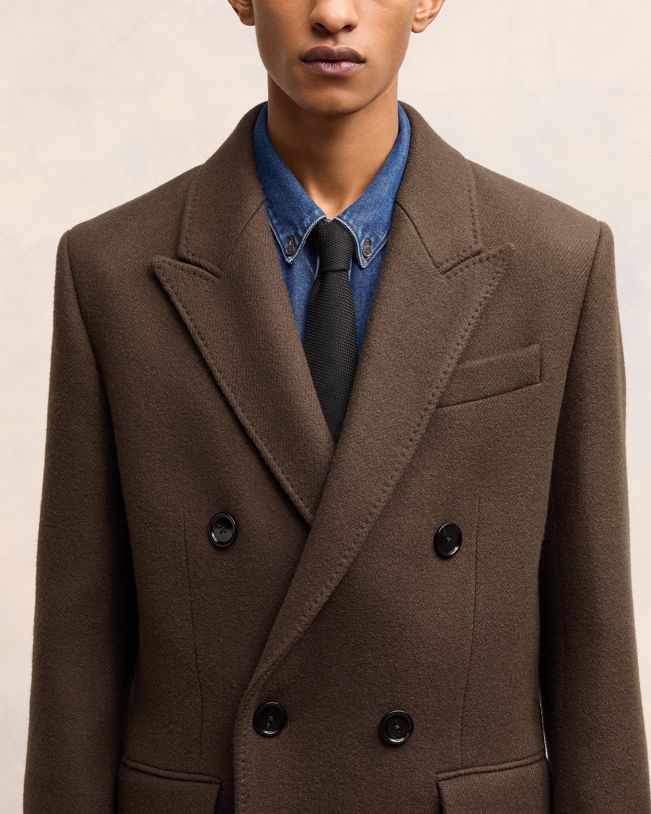 DOUBLE BREASTED COAT - 4