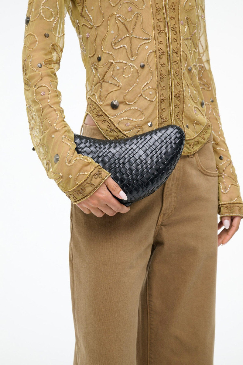STAUD CRESCENT CLUTCH BLACK 6