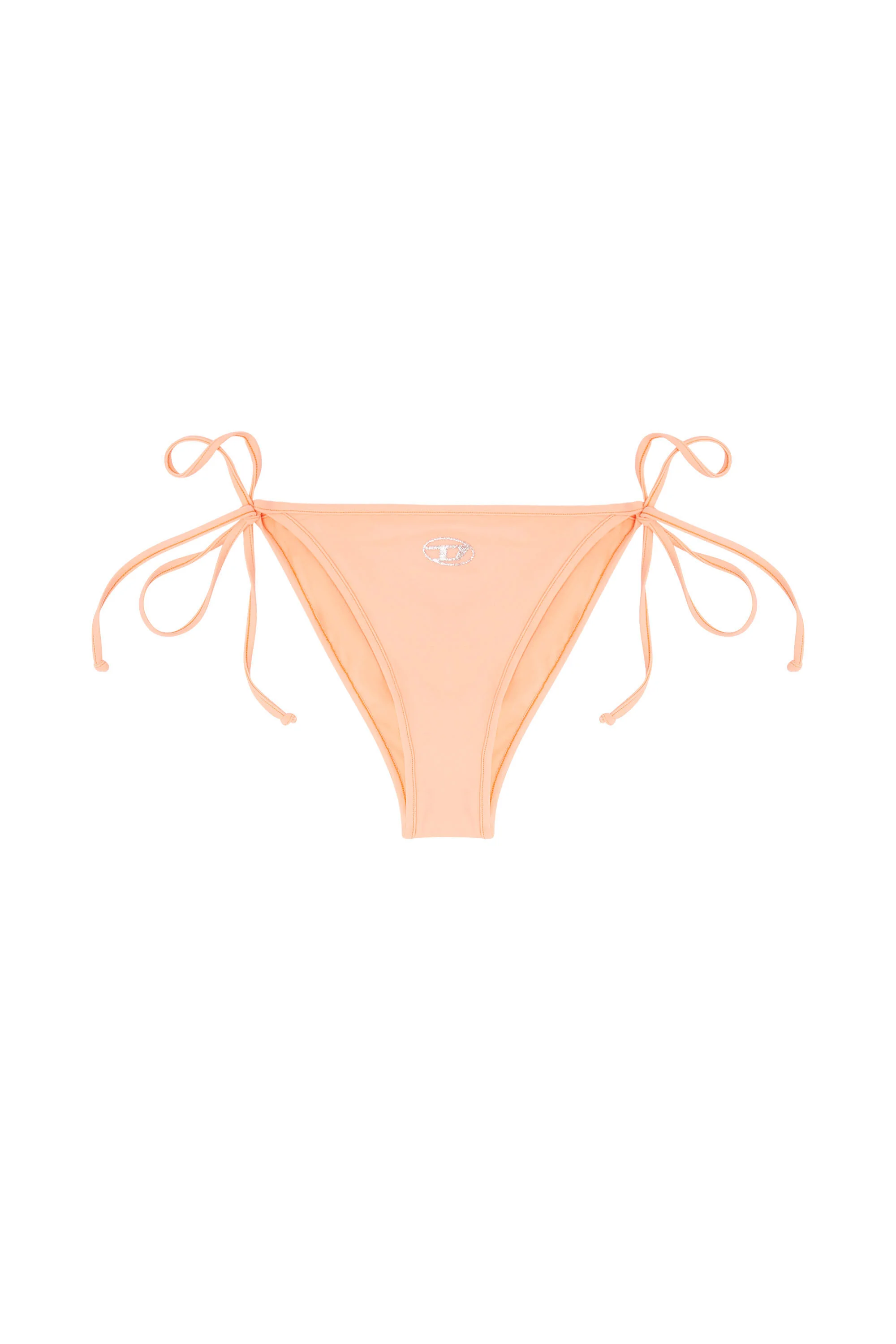 TIE-SIDE BIKINI BOTTOMS WITH CRYSTAL OVAL D - 1
