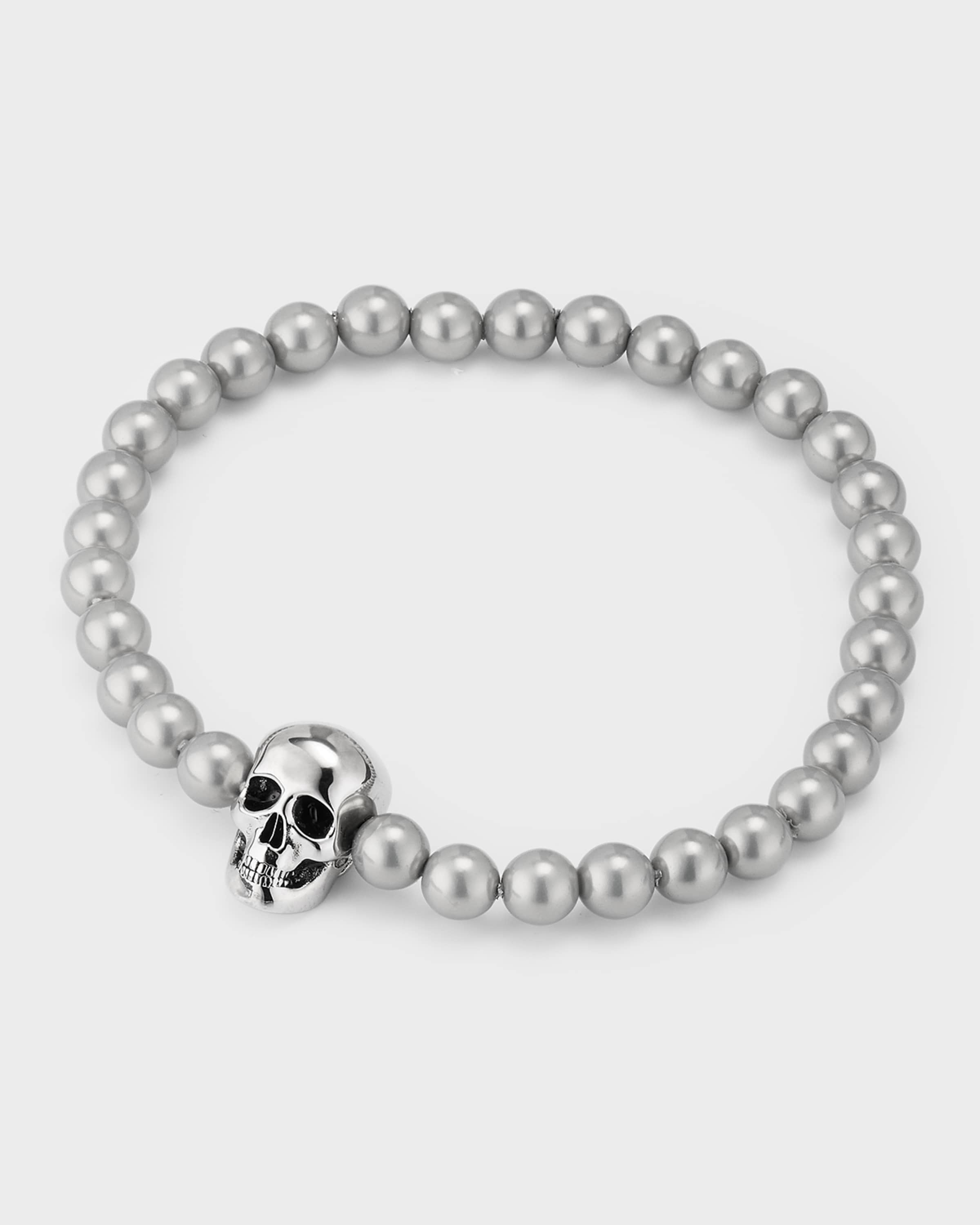 Men's Skull Bead Bracelet - 3