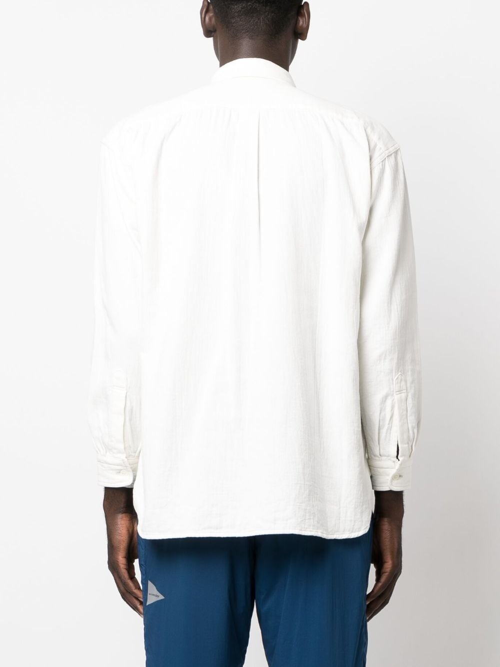 logo-print long-sleeved shirt - 4