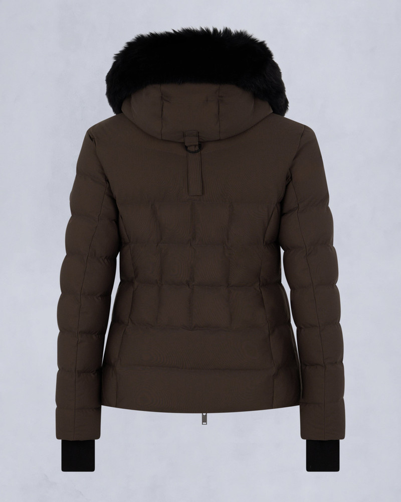 BETTA SHEARLING TRIM DOWN PUFFER JACKET 6