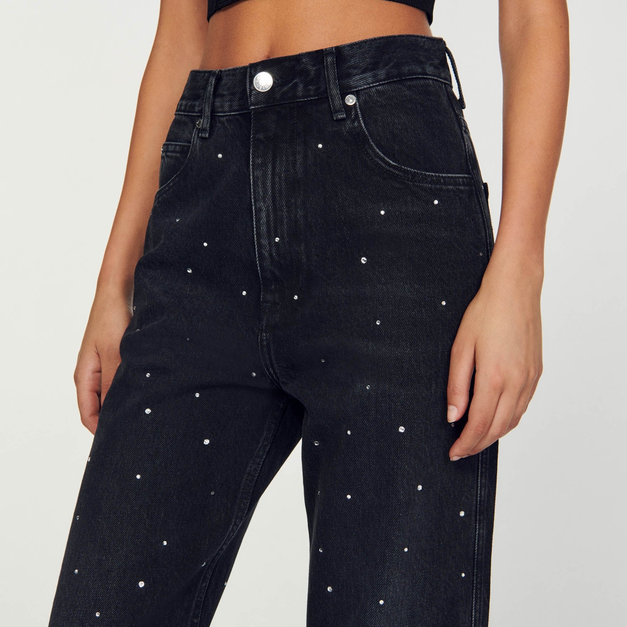 RHINESTONE JEANS - 4