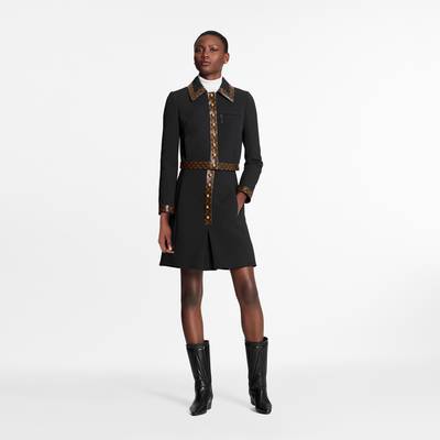 Louis Vuitton Black A-Line Skirt With Monogram Trim outlook