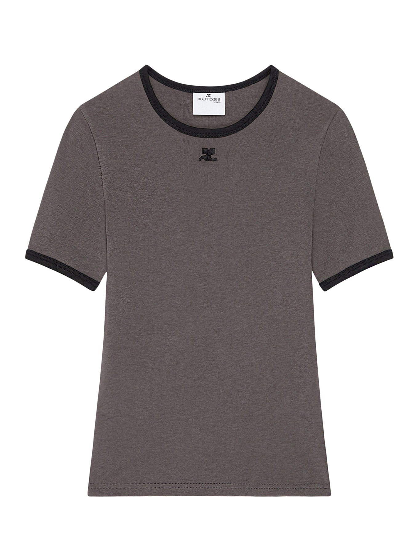 T-SHIRT WITH CONTRASTING COTTON PROFILES - 2