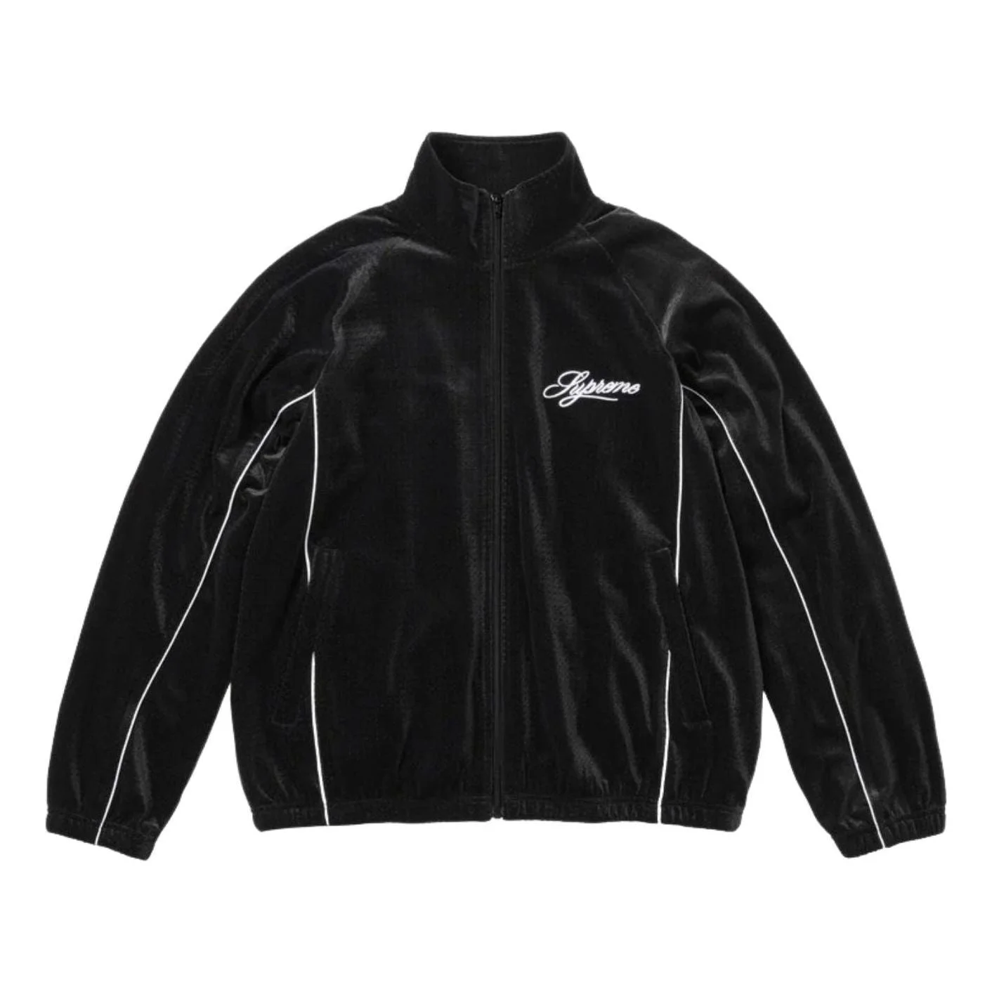 Supreme SS26 Velour Mesh Track Jacket 'Black' SUP-SS26-121-BLK - 1