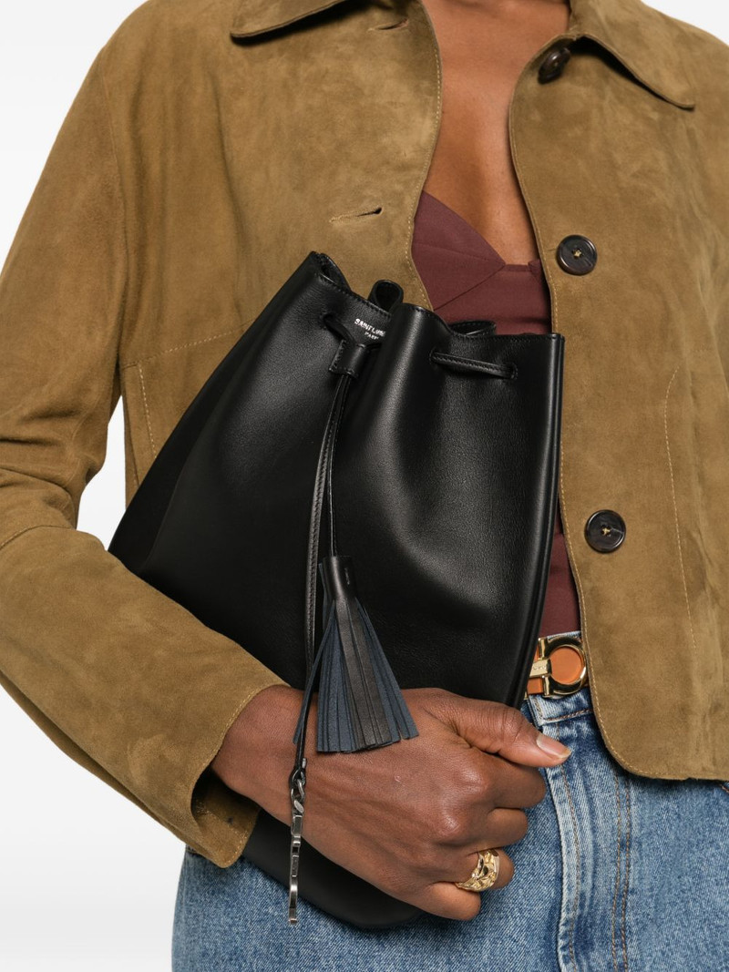 SAINT LAURENT medium Jean Flat tassel-charm shoulder bag outlook