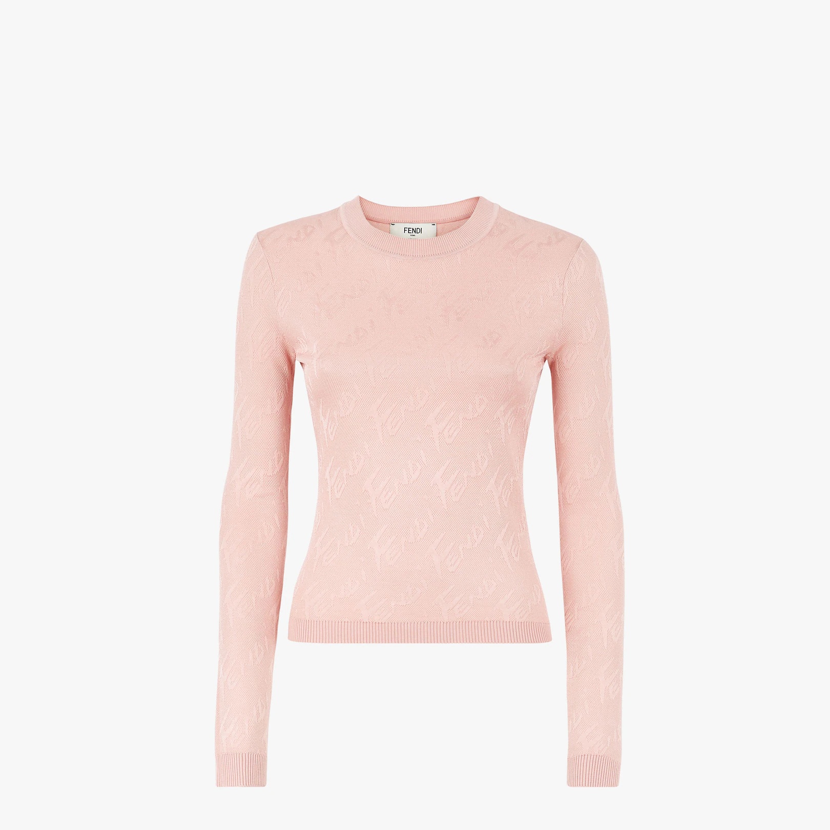 Pink viscose jumper - 1