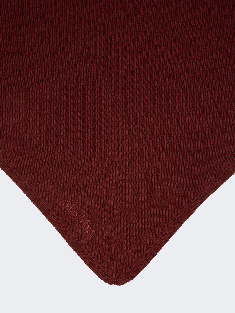 Max Mara GIROTTA Wool yarn maxi shawl outlook