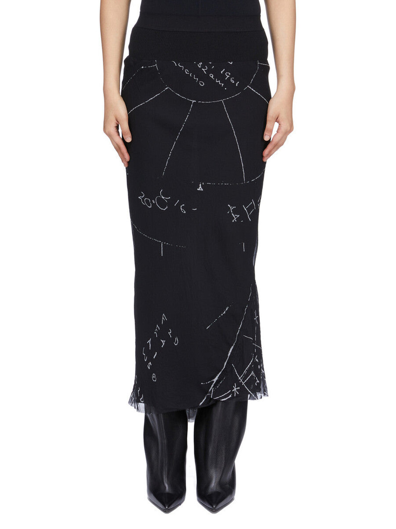 printed midi skirt 1