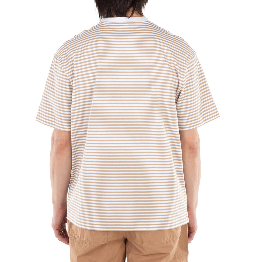 Lacoste Striped Crew Neck Cotton T-Shirt - 4
