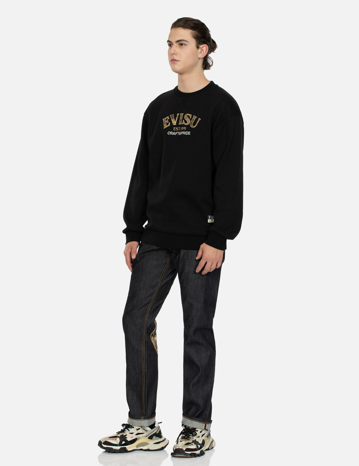 MONOGRAM JACQUARD BOUCLE AND SEAGULL EMBRODIERY RELAX FIT HOODIE - 3